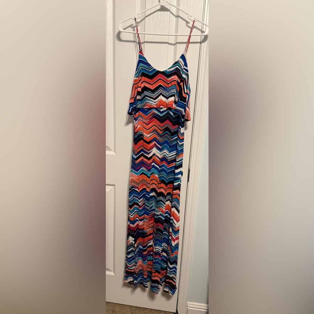 Rue21 Multicolor Chevron Maxi Dress
